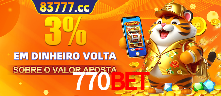 Promoção para baixar e instalar o aplicativo do cassino 770BET. O banner oferece uma recompensa de R1aR1aR8, com a imagem de uma cobra sobre moedas de ouro.