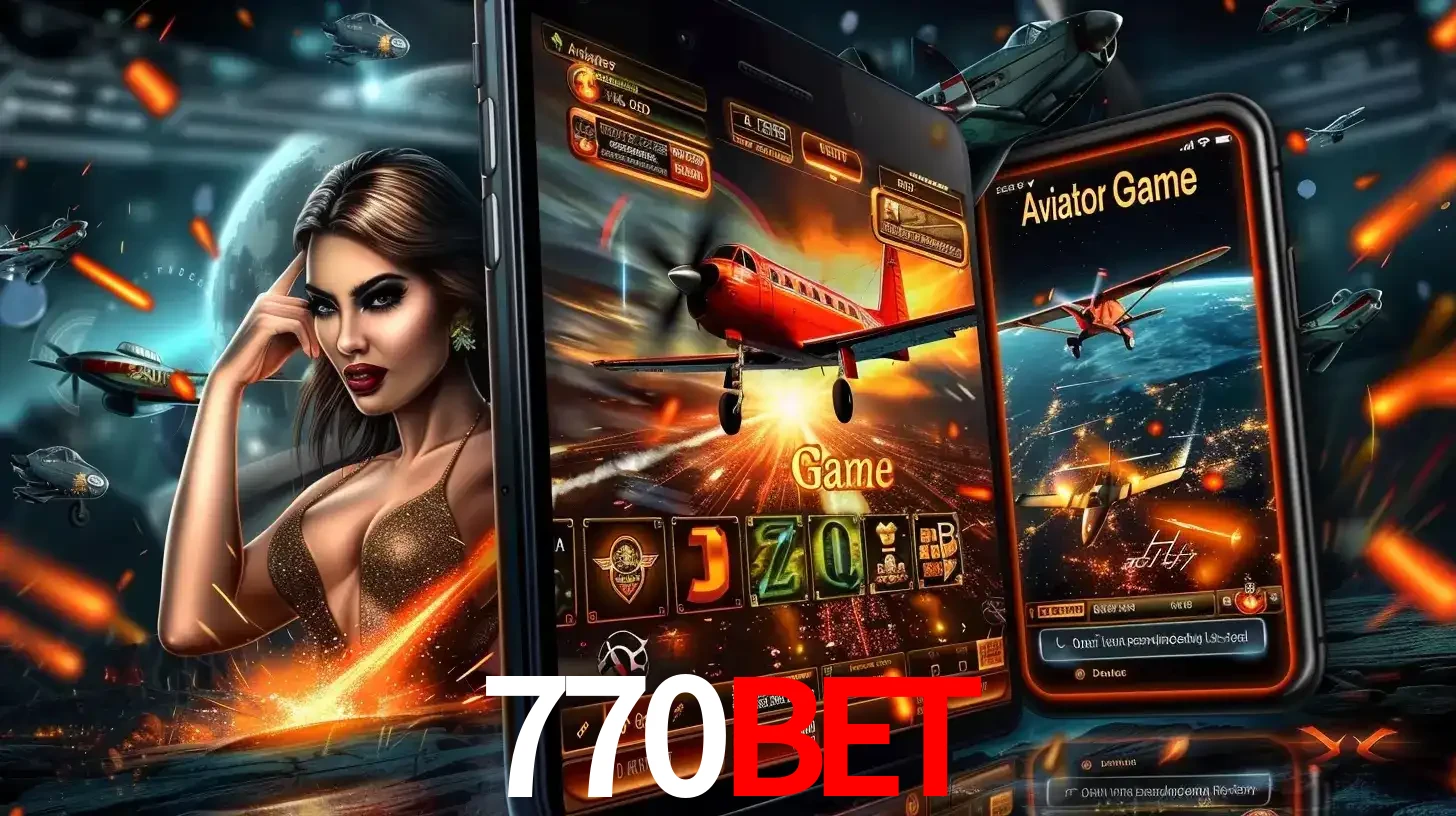 Mulher estilosa cercada por telas que exibem a jogabilidade do Aviator, capturando a intensidade e a estratégia deste popular crash game oferecido pelo 770BET.